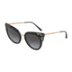 Dolce&amp;Gabbana DG4340 Progressive Prescription Sunglasses DG4340-501-8G-51 - Lens Diameter 51 mm, Frame Color Top Black On Black Transparent