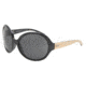 Dolce &amp; Gabbana DG6043 Sunglasses 501/87-6417 - Shiny Black Gray