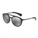 Dolce&amp;Gabbana DG6101 Sunglasses 501/6G-53 - Black/matte Gunmetal Frame, Grey Mirror Black Lenses
