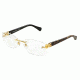 Dolce&amp;Gabbana ICONIC LOGO DG1278 Bifocal Prescription Eyeglasses 02-52 - Gold Frame