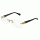 Dolce&amp;Gabbana ICONIC LOGO DG1278 Bifocal Prescription Eyeglasses 1193-52 - Pale Gold Frame