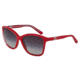 Dolce&amp;Gabbana ICONIC LOGO DG4170P Sunglasses 27758G-57 - Top Crystal On Pearl Red Frame, Grey Gradient Lenses