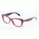 Dolce&amp;Gabbana LACE DG3166 Single Vision Prescription Eyeglasses 2782-53 - Opal Bordeaux Frame