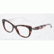 Dolce&amp;Gabbana LACE DG3166 Single Vision Prescription Eyeglasses 2783-51 - Havana Frame
