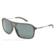 Dolce&amp;Gabbana LIFESTYLE DG6083 Sunglasses 277771-34 - Green Rubber Frame, Grey Green Lenses