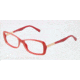 Dolce&amp;Gabbana LIPSTICK DG3156 Progressive Prescription Eyeglasses 2703-51 - Red Straw Frame, Demo Lens Lenses