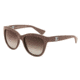 Dolce&amp;Gabbana LOGO EXECUTION DG6087 Sunglasses 267913-55 - Matte Opal Brown Frame, Brown Gradient Lenses