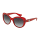 Dolce&amp;Gabbana LOGO EXECUTION DG6090 Progressive Prescription Sunglasses DG6090-28698G-54 - Lens Diameter 54 mm, Frame Color Matte Pal Red