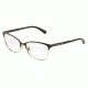 Dolce&amp;Gabbana LOGO PLAQUE DG1268 Bifocal Prescription Eyeglasses 1254-54 - Matte Brown/Pale Gold Frame