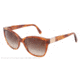 Dolce&amp;Gabbana LOGO PLAQUE DG4195 Sunglasses 706/13-56 - Light Havana Frame, Brown Gradient Lenses