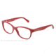 Dolce&amp;Gabbana MATT SILK DG3136 Single Vision Prescription Eyeglasses 2583-5316 - Matte Cherry Frame, Demo Lens Lenses