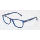 Dolce&amp;Gabbana OVER-MOLDED RUBBER DG5003 Eyeglass Frames 2692-5415 - Transparent Blue Demo Lens Frame