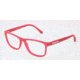 Dolce&amp;Gabbana OVER-MOLDED RUBBER DG5003 Eyeglass Frames 2693-5415 - Transparent / Red Frame, Demo Lens Lenses
