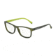 Dolce&amp;Gabbana OVER-MOLDED RUBBER DG5003 Eyeglass Frames 2811-54 - Green Demi Transp Rubber Frame