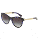 Dolce&amp;Gabbana SICILIAN TASTE DG4243 Sunglasses 28908G-53 - Violet Cube Frame, Grey Gradient Lenses