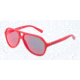 Dolce&Gabbana STRIPES DG4201 Single Vision Prescription Sunglasses DG4201-588-6Q-52 - Lens Diameter 52 mm, Lens Diameter 52 mm, Frame Color Matte Red