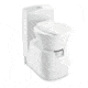 Dometic Dometic CTS4110 Tall Cassette Toilet with Flush Panel, White, 9500001110