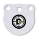 Double Tap Industries 3/8in AR500 Steel Gongs, 4in, White, G400-05