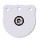 Double Tap Industries 3/8in AR500 Steel Gongs, 6in, White, G600-05