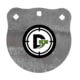 Double Tap Industries 3/8in AR500 Steel Gongs, 8in, Raw, G800-R
