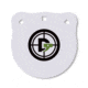 Double Tap Industries 3/8in AR500 Steel Gongs, 8in, White, G800-05