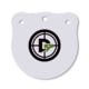 Double Tap Industries 3/8in AR500 Steel Gongs, 8in, White, G800-05