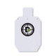 Double Tap Industries 3/8in AR500 Steel Silhouette Target, 12x20in, White, ST66-05