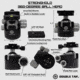 Double Tap Industries 360 Degree Ball Head for Stronghold Tripod, Black, TRI-BH