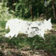 Double Tap Industries AR500 Bobcat Target w/Reactive Vital, Raw, RT-GT-BOB