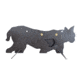 Double Tap Industries AR500 Bobcat Target w/Reactive Vital, Raw, RT-GT-BOB