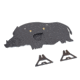 Double Tap Industries AR500 Hog/Boar Target w/Reactive Vital, Raw, RT-GT-HOG
