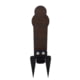 Double Tap Industries AR500 Rimfire Ground Stake Popper Target, Raw/Black, 12in, PT-GS-12-RIM