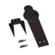 Double Tap Industries AR500 Rimfire Ground Stake Popper Target, Raw/Black, 16in, PT-GS-16-RIM