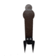 Double Tap Industries AR500 Rimfire Ground Stake Popper Target, Raw/Black, 16in, PT-GS-16-RIM