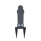 Double Tap Industries AR500 Target w/Ground Stake, Raw/Black, 12in, PT-GS-12