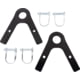 Double Tap Industries Conduit DIY Target Stand Bracket Kit for Steel Targets, Conduit Brackets &amp; Quick Pins, Black, TS-CK