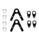 Double Tap Industries Conduit DIY Target Stand Bracket Kit for Steel Targets, Conduit Brackets &amp; Quick Pins w/Chain/Strap Hanging Brackets, Black, TS-CK-S
