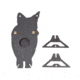 Double Tap Industries Front Facing AR500 Coyote Target w/Reactive Vital, Raw, RT-GT-COY-002