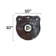 Double Tap Industries Heavy Duty 1/2in AR500 Steel Gong Target, Raw, 10in, G1000-HD