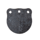 Double Tap Industries Heavy Duty 1/2in AR500 Steel Gong Target, Raw, 6in, G600-HD