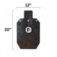 Double Tap Industries Heavy Duty 1/2in AR500 Steel Silhouette Target IPSC, Raw, 12in x 20in, ST66-HD