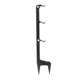Double Tap Industries Hook Ground Stake Steel Target Hanger/Stand, Black, Triple, TS-GS-3H