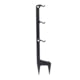 Double Tap Industries Hook Ground Stake Steel Target Hanger/Stand, Black, Triple, TS-GS-3H