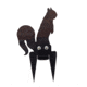 Double Tap Industries Rimfire Squirrel Ground Stake Popper Target, Raw/Black, PT-GS-SQ-RIM