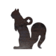 Double Tap Industries Rimfire Squirrel Silhouette Target, Raw, ST-SQ-RIM