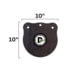Double Tap Industries Rimfire Steel Gong Target, Raw, 10in, G1000-RIM