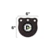 Double Tap Industries Rimfire Steel Gong Target, Raw, 6in, G600-RIM