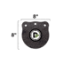 Double Tap Industries Rimfire Steel Gong Target, Raw, 8in, G800-RIM