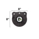 Double Tap Industries Rimfire Steel Gong Target, Raw, 8in, G800-RIM