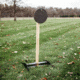 Double Tap Industries Steel Challenge Stage 1 - Five to Go Target w/H-Base Stands, Raw/Black, SC-5TG-HB